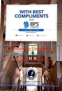 Read more about the article IBPS is proud to be associated with Department of Chemistry, Presidency University, Kolkata (erstwhile Presidency College)